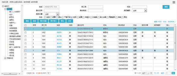 行政人事管理系統(tǒng)